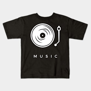 Music Turntable Vinyl Player Kids T-Shirt